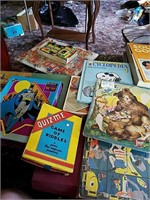Collection of vintage games and puzzles