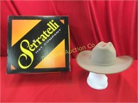 (C) Cowboy Hat Size 7 3/8 Serratelli 6X Beaver