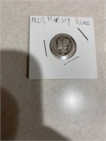 1920 Mercury Dime