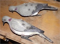 2 Dove Decoys