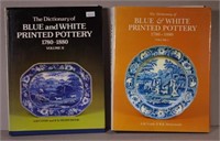 Two vols: The Dictionary Blue & White Printed
