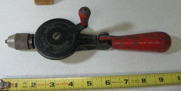 Vtg Clawson Adjustable Angle Hand Drill