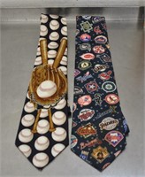 2 baseball ties, see pics