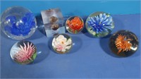 Glass Paperweights, 1 Resin w/Oil From Oman