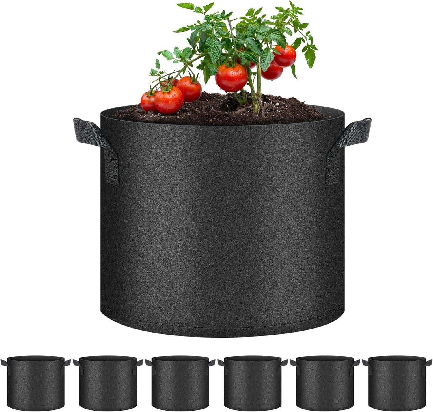 HealSmart 6-Pack 5 Gallon Grow Bags