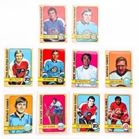 Lot - 10 x OPC 1972 Hockey Cards