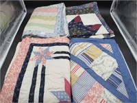 Four Pair of Pillow Shams & Two Singles