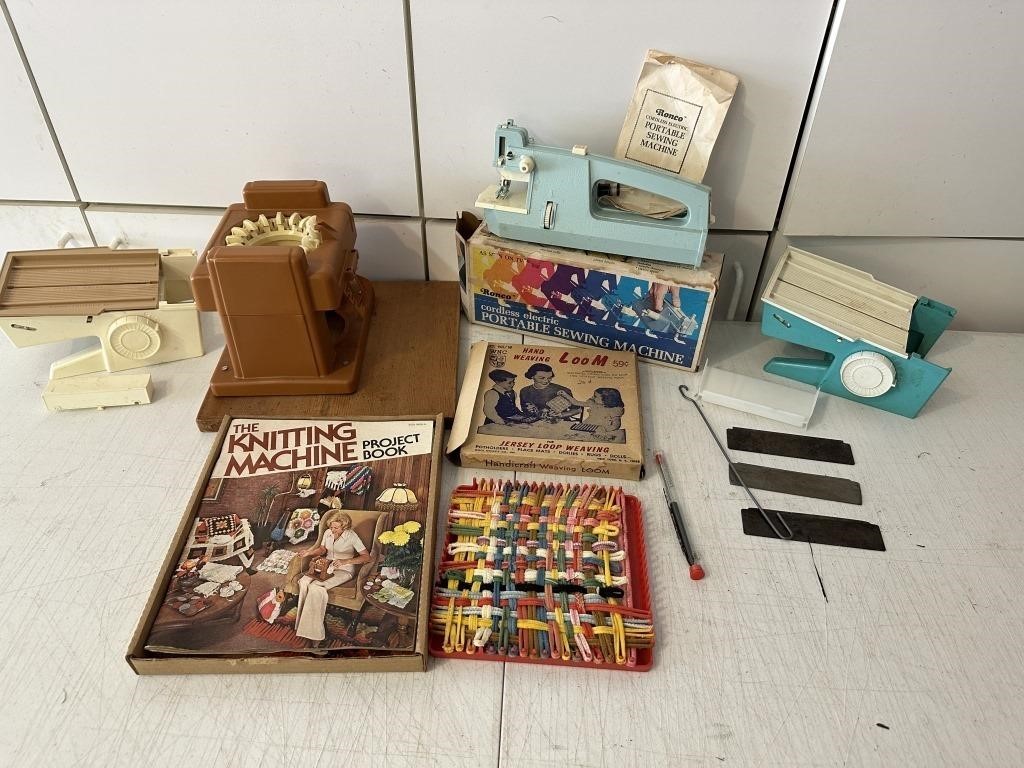 Vintage Knitting/Sewing Machines +