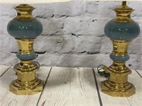 Brass & Ceramic Table Lamps