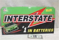 Interstate Batteries #1 Metal Double Sided Sign-*