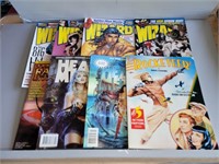 (8) WIZARD, HEAVY METAL, & ROCKETEER COMICS