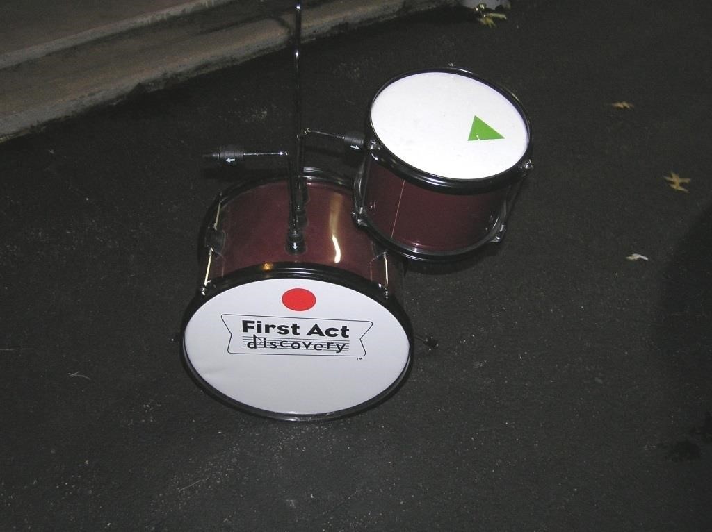 First Act partial Junior drum set