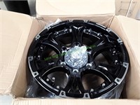 Viking Series Gloss Black Aluminum Trailer Wheel