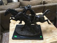 Frederick Remington bronze on Marble, Wounded