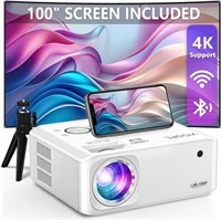 $188 VISSPL Projector with WiFi and Bluetooth,