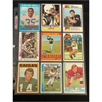 (18) 1970's Topps Football Cards With Hof