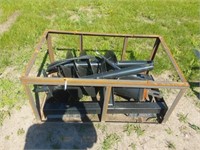 New Unused 2024 AGT Hyd post hole auger, 6", 12",