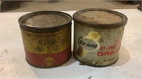 Vintage Shell & Sta-Lube Grease Cans