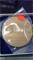 One Treasury Mint presidential bronze medallion,
