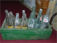 Wooden crate full of Soda Bottles