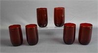 Vintage Anchor Hocking Ruby Red Glasses