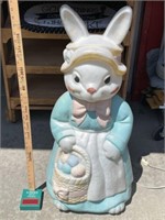 Vintage Easter mommy bunny blow mold