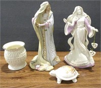 Lenox Turtle, Rapunzel, Angel Figurine & Vase