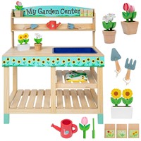 Wooden Toy Gardening Center Indoor Playset - 22 Pc