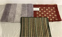 3 Assorted Accent/Bath Rugs