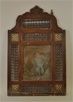 ORIENTALIST FRAME WITH A  BRASS APPLE