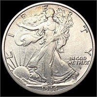 1916-D Walking Liberty Half Dollar CLOSELY