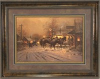 G. HARVEY "REMEMBERING THE GOOD TIMES" LITHOGRAPH