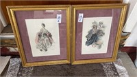 Victorian - framed prints- 12.5 x 15.5 inches -