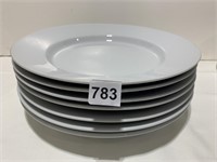 7 POTTERY BARN GREAT WHITE 12" PLATES
