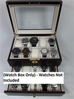 (BOX ONLY - WATCHES NOT INCLUDED) - WATCH BOX FOR