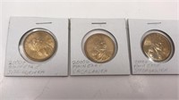 (1) 2000 P & (2) 2000 D Sacagawea Dollar Coins