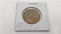Uncirculated 2000 D Sacagawea Dollar Coin
