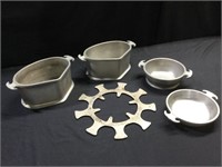 Cast aluminum guardian service ware