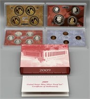 U.S. Mint 2009 Silver Proof Coin Set with COA