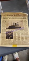 New York times 1912 Titanic sinking