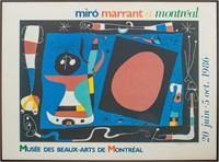 Joan Miro Exhibition Poster, 1986