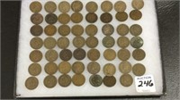 Collection of 55 Indian Head Pennies