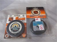 NHL Collector pucks.