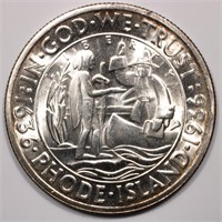 1938 P 50c Rhode Island Commem Half Dollar UNC