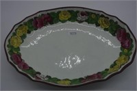 Spode floral pattern oval dish