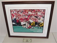 Framed & Matted Wisconsin Badgers Ron Dayne