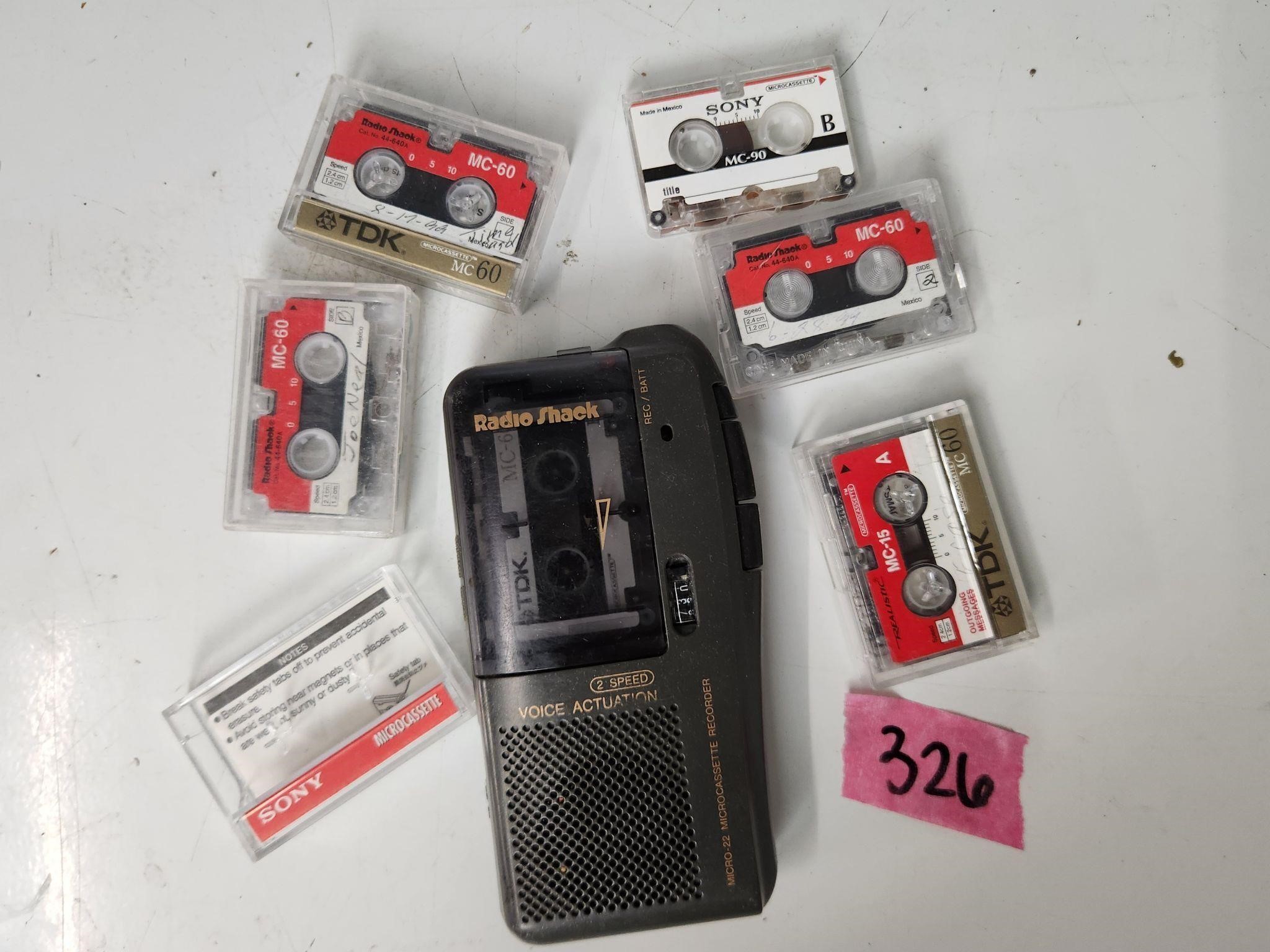 Radio Shack Micro-cassette Recorder