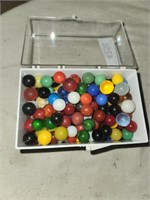 Vintage Marbles in Container