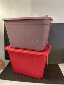 2 Totes with lids