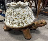 Vintage Ceramic Tortoise Planter.